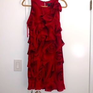 Tiered midi cocktail dress